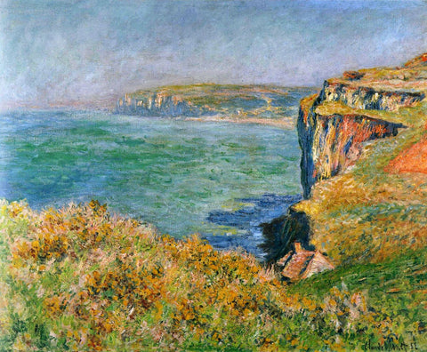 Cliffs At Varengeville - Framed Prints by Claude Monet