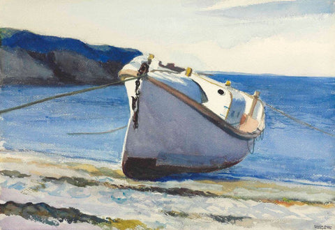 Coast Guard Boat - Edward Hopper Seascape Painting by Edward Hopper