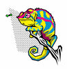 Colorful Chameleon - Canvas Prints