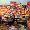 Colorful Benaras (The Holy City of Varanasi) Painting - Art Prints