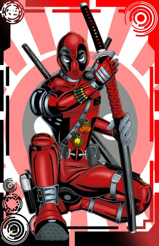 Comic Fan Art - Deadpool - Tallenge Hollywood Poster Collection - Art Prints by Brooke