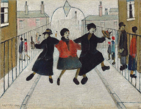 Coming Home From The Pub - Laurence Stephen Lowry RA - Canvas Prints