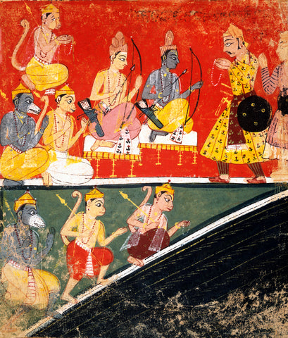 Indian Art - Comyan Rajput Painting - Miniature Painting - Art Prints