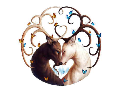 Contemporary Art - Brotherhood Of Stags - Art Prints by Christopher Noel