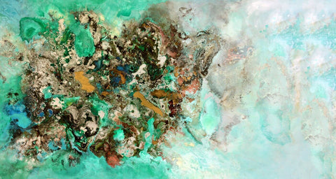Contemporary Abstract Art - Coral Island - Life Size Posters