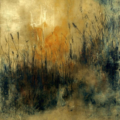 Contemporary Abstract Art - Marsh In Coffee Hues - Canvas Prints by Richard Cruz