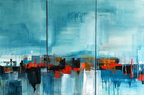 Waterfall - Contemporary Abstract Art by Jeffery Morgan