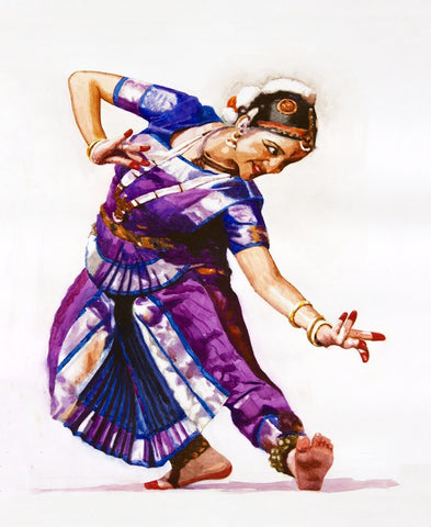 Bharatnatyam Dancer - Art Prints
