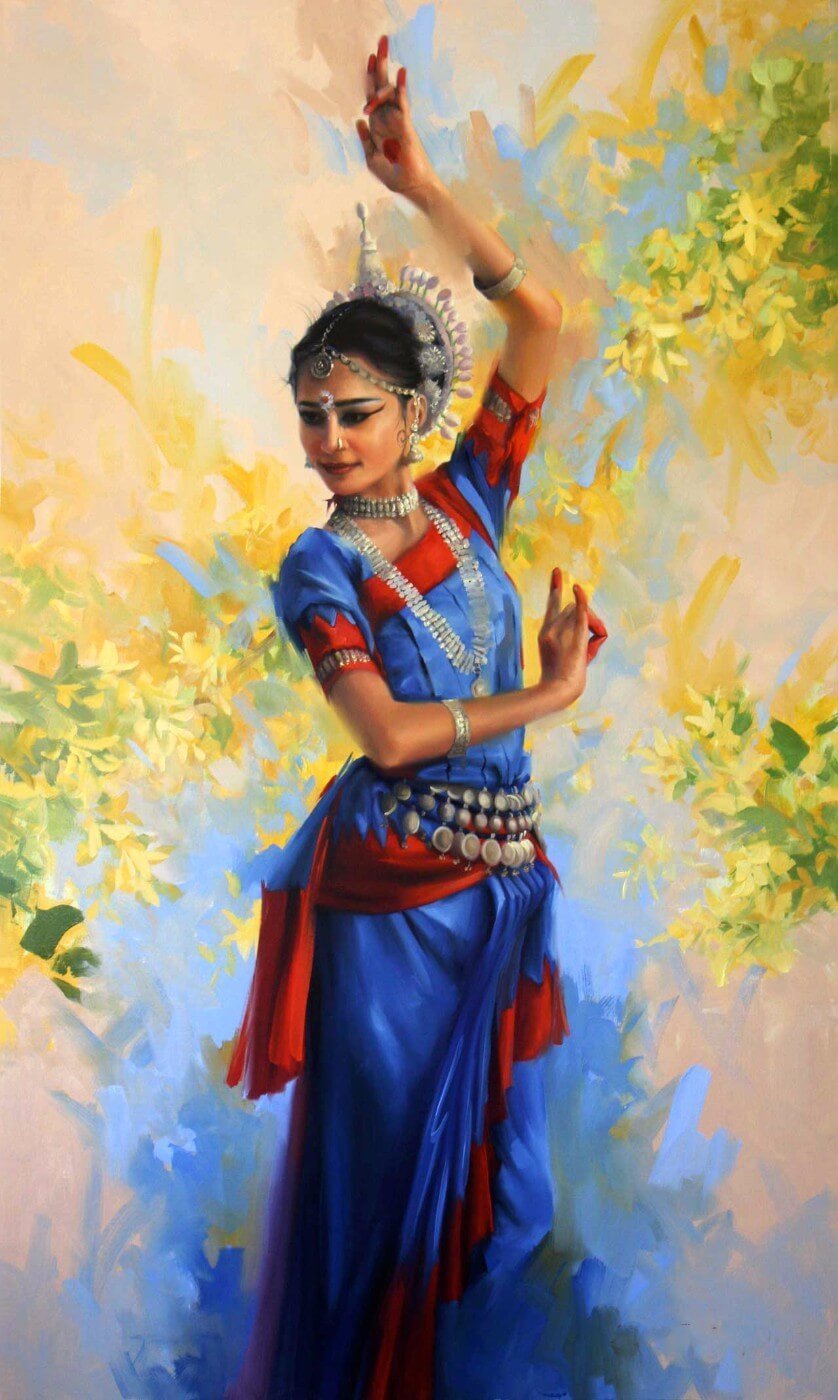 Odissi Dancer - Canvas Prints by Ananya Poddar | Buy Posters, Frames,  Canvas & Digital Art Prints | Small, Compact, Medium and Large Variants