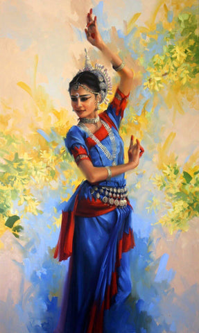 Odissi Dancer - Canvas Prints