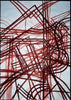 Red Lines 4 Ways - Art Panels