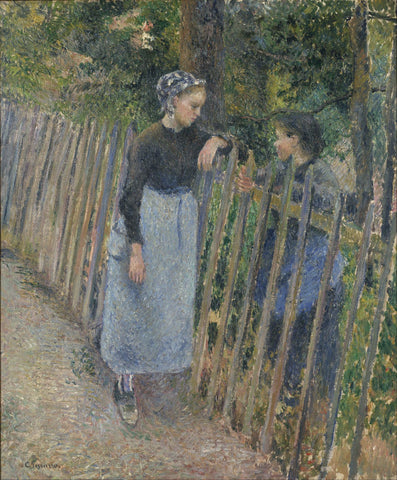 Conversation by Camille Pissarro