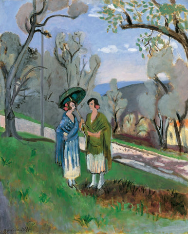 Conversation under the Olive Trees (Conversacion Bajo Olivos) – Henri Matisse Painting - Canvas Prints