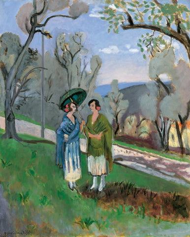 Conversation under the Olive Trees (Conversacion Bajo Olivos) – Henri Matisse Painting by Henri Matisse