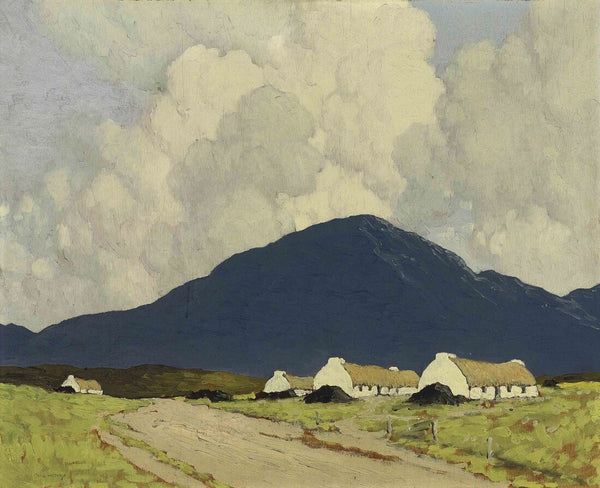 Cottages In Connemara - Paul Henry RHA - Irish Master - Landscape Painting - Canvas Prints