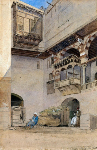 Cotton Storehouse in Cairo - Edwin Lord Weeks - Framed Prints