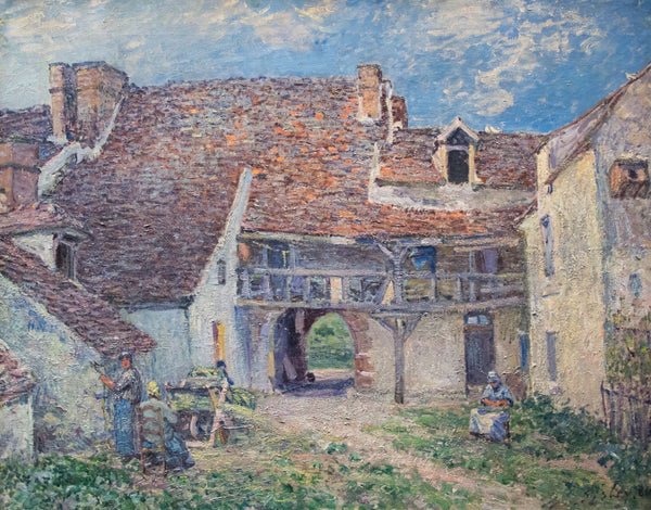 Cour de ferme à Saint-Mammès - Art Prints
