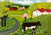 Cow In Springtime - Maud Lewis - Folk Art Painting - Life Size Posters