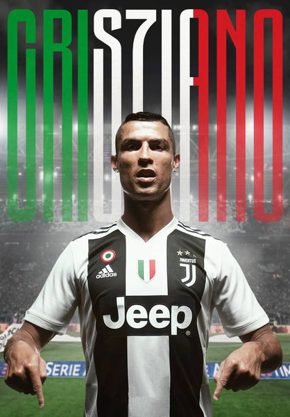 Cristiano Ronaldo- Juventus - Canvas Prints