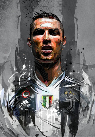 Cristiano Ronaldo- Juventus - Art Poster - Framed Prints by Tallenge Store, Buy Posters, Frames, Canvas & Digital Art Prints
