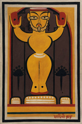 Crucifixion Jesus Christ - Jamini Roy - Bengal School - Christian Art Painting - Posters