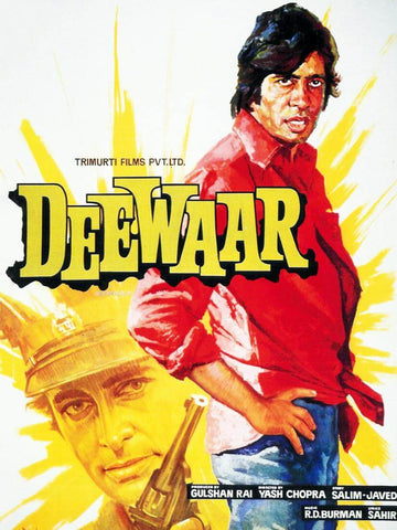 Cult Classics Movie Poster - Deewar - Amitabh Bachchan - Tallenge Bollywood Poster Collection - Framed Prints