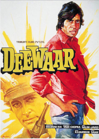 Cult Classics Movie Poster - Deewar - Amitabh Bachchan - Tallenge Bollywood Poster Collection - Art Prints