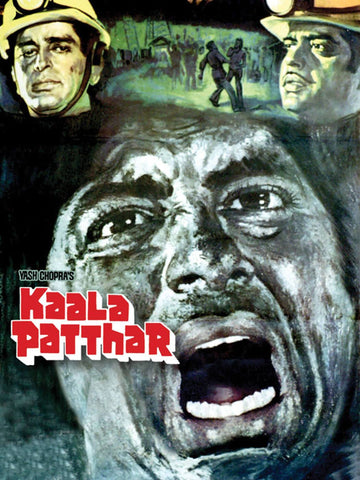 Cult Classics Movie Poster - Kaala Patthar - Amitabh Bachchan - Tallenge Bollywood Poster Collection - Posters
