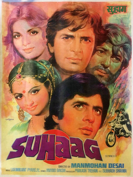 Cult Classics Movie Poster - Suhaag 1979 - Amitabh Bachchan - Tallenge Bollywood Poster Collection - Life Size Posters