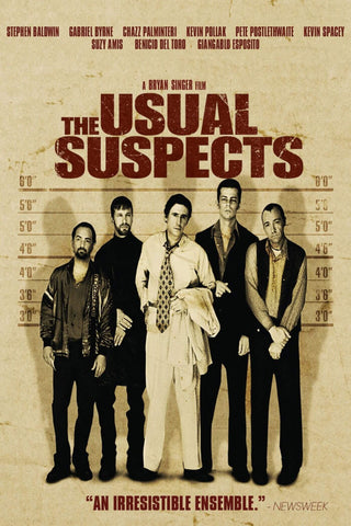 Cult Movie Fan Art - The Usual Suspects - Line Up - Tallenge Hollywood Poster Collection - Framed Prints by Tim