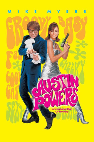 Cult Movie Poster - Austin Powers International Man of Mystery- Mike Myers - Tallenge Hollywood Poster Collection - Life Size Posters by Tallenge Store
