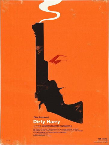 Cult Movie Poster Art - Clint Eastwood Dirty Harry - Tallenge Hollywood Poster Collection - Large Art Prints