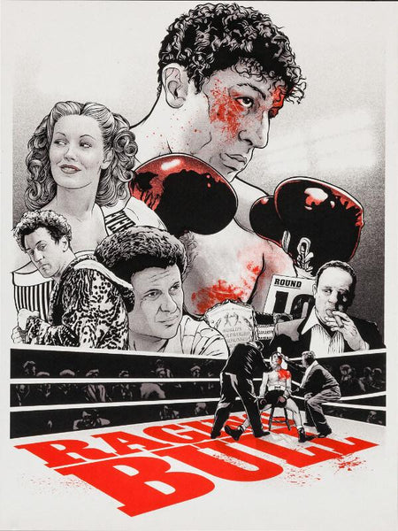 Cult Movie Poster Art - Raging Bull - Robert De Niro - Tallenge Hollywood Poster Collection - Canvas Prints