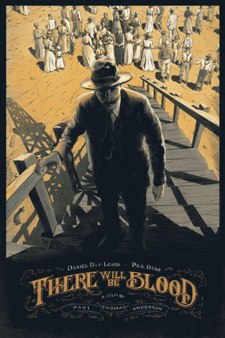 Cult Movie Poster Art - There Will Be Blood - Daniel Day-Lewis - Tallenge Hollywood Poster Collection - Life Size Posters
