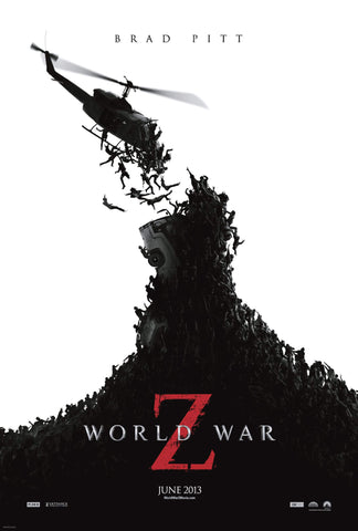 Cult Movie Poster Art - World War Z - Brad Pitt - Tallenge Hollywood Poster Collection by Tim