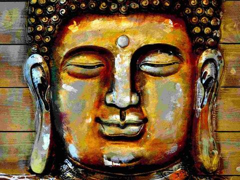 The Divine Buddha - Large Art Prints by Lakshmana Dass