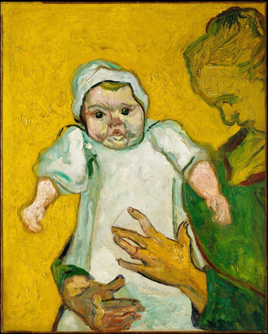 Mother Roulin with Her Baby Marcelle - Posters by Vincent Van Gogh