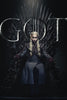 Daenerys Targaryen - Iron Throne - Art From Game Of Thrones - Canvas Prints