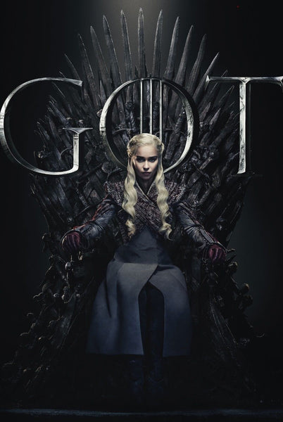 Daenerys Targaryen - Iron Throne - Art From Game Of Thrones - Large Art Prints