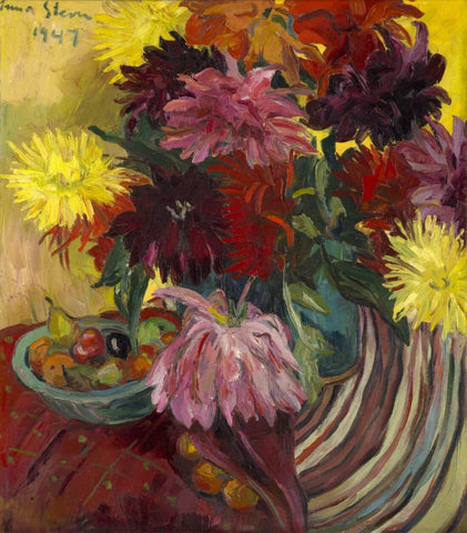 Dahlia - Irma Stern - Floral Painting - Posters