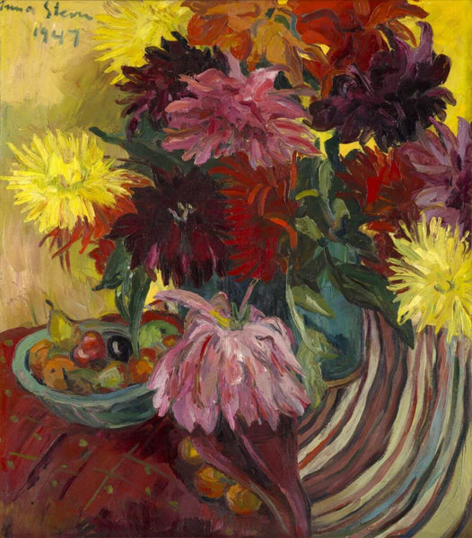 Dahlia - Irma Stern - Floral Painting - Canvas Prints