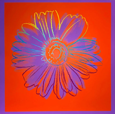 Daisy - Orange - Andy Warhol - Pop Art Painting - Canvas Prints