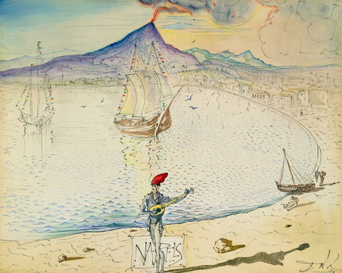 Naples (Nápoles) – Salvador Dali Painting – Surrealist Art - Life Size Posters