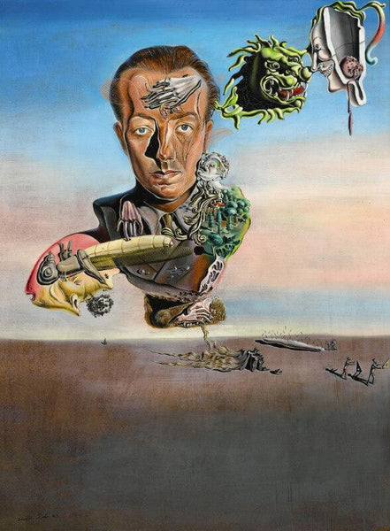 Portrait Of Paul Éluard By Salvador Dali - Canvas Prints