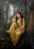 Damayanti Vanavasa - Raja Ravi Varma - Vintage Indian Art Painting - Framed Prints