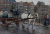 At Damrak in Amsterdam (Bei Damrak in Amsterdam)- George Breitner - Dutch Impressionist Painting - Framed Prints