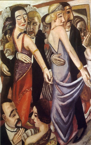 Dance Club In Baden-Baden ( 1923 ) - Max Beckmann by Max Beckmann