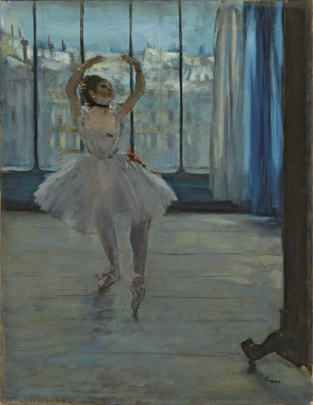 Edgar Degas - Dancer In Front Of A Window - Framed Prints by Edgar