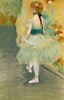 Dancer in Green - Canvas Prints