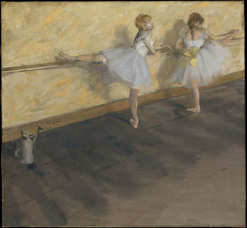 Dancers Practicing At The Bar - Framed Prints
